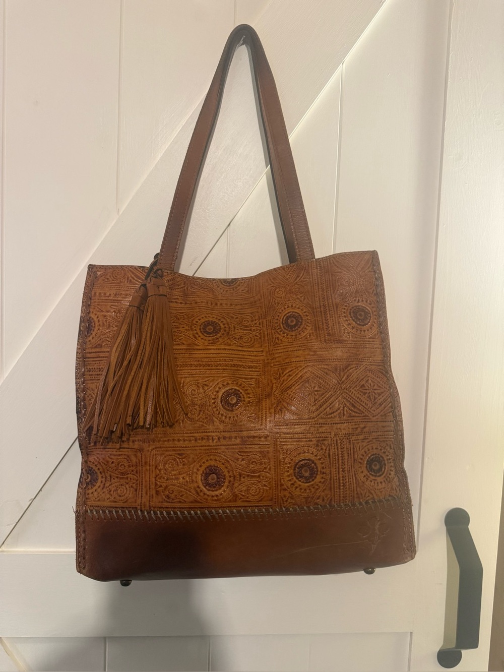 Patricia Nash Leather Embossed Shoulder Bag